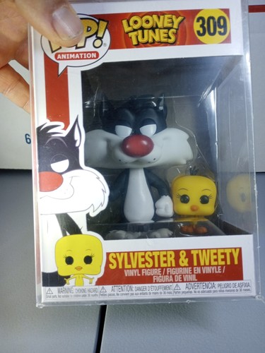 Funko Pop Animation 309 Looney Tunes ~ SYLVESTER & TWEETY first release 2017 - Picture 2 of 6