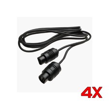 LOT 4x Extension Cables Cord Adapter for Nintendo 64 N64 Controller Gamepad 6ft