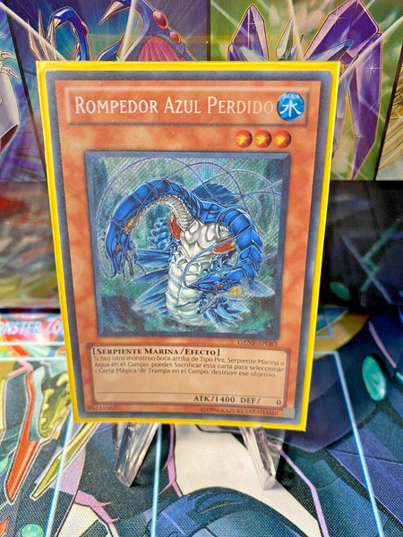 Yu-Gi-Oh! Lost Blue Breaker GENF-SP083 Secret Rare Unlimited Edition Spanish LP