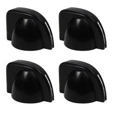 Chicken Head Knobs Vintage-Style for Guitar Knobs Amps 6mm – Black