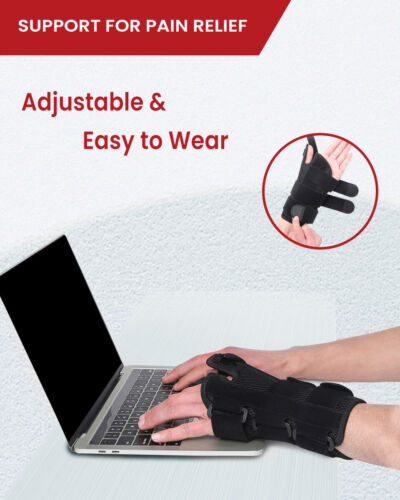 Hurmoya Wrist Brace Thumb Spica Splint Support for Carpal Tunnel - Picture 8 of 30