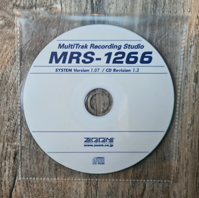 ZOOM MRS-1266 CD BACKUP FACTORY RESET RESTAURATION & VERSION 1.07 UPGRADE SOFTWARE CD