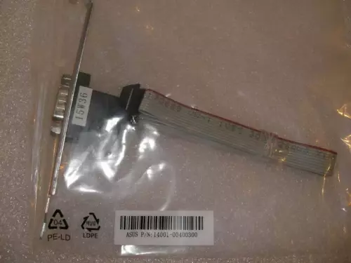 Asus COM-Port Slotblech - Slotblende - Bracket (14001-00400300) 40cm Kabel