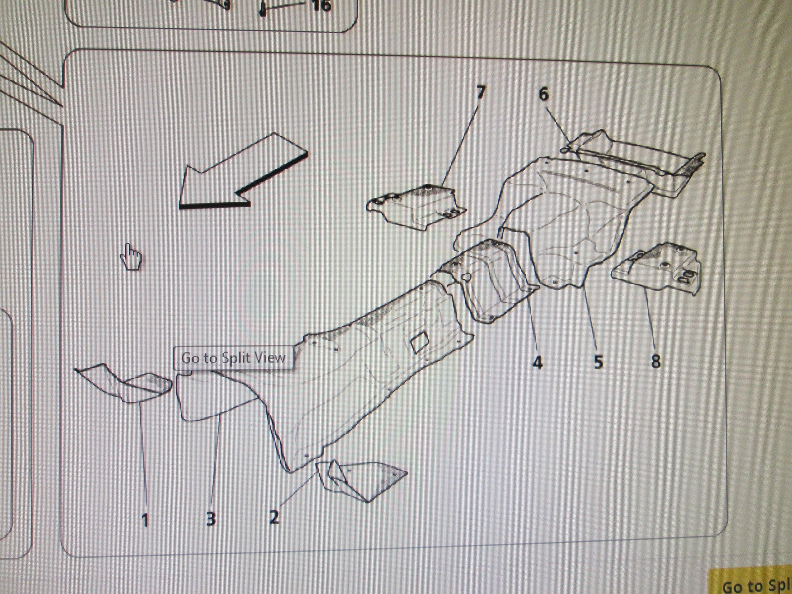 Maserati Quattroporte - RH Silencer / Exhaust Heat Shield # 67222400