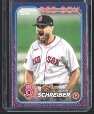 John Schreiber 2024 Topps Team Color Border Variation