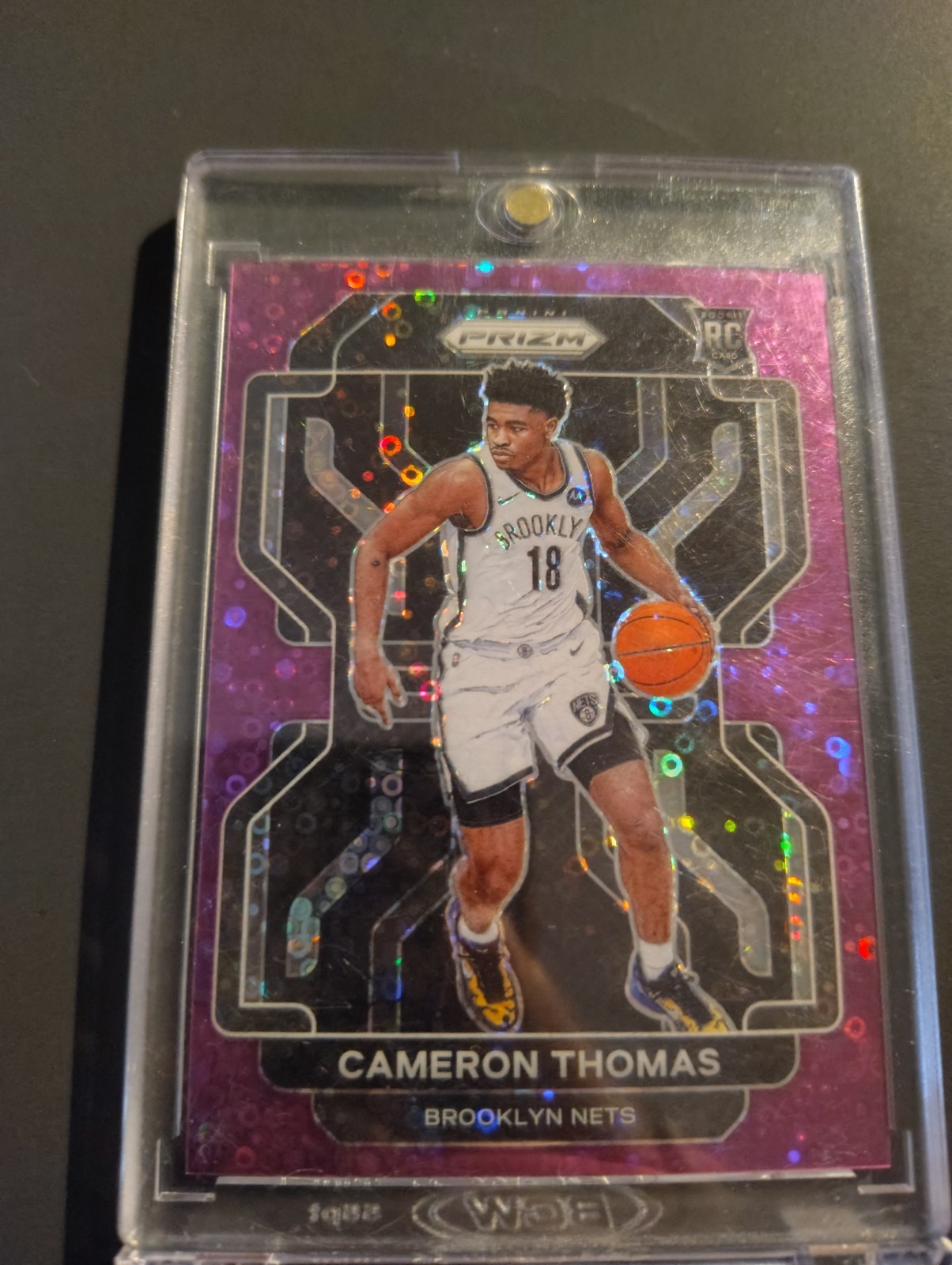 2021-22 Panini Prizm - Cameron Thomas #297 Purple Fast Break Prizm /75 (RC)