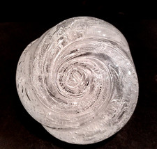 PARALUME ROSA, IN VETRO DI MURANO TRASPARENTE, Ø 80 mm, FATTO A MANO