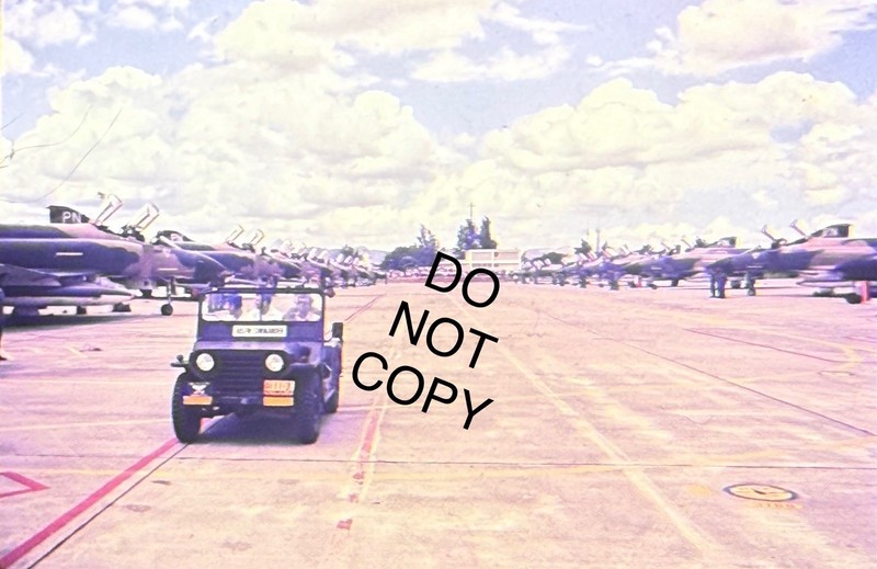 Vietnam War USAF F-4 Phantom Flight Line Clark AFB? Aircraft Slide (72)