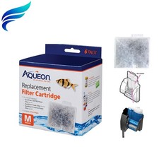 Aqueon Medium 6-Pack Filter Cartridges - Effective Water Filtration Solution