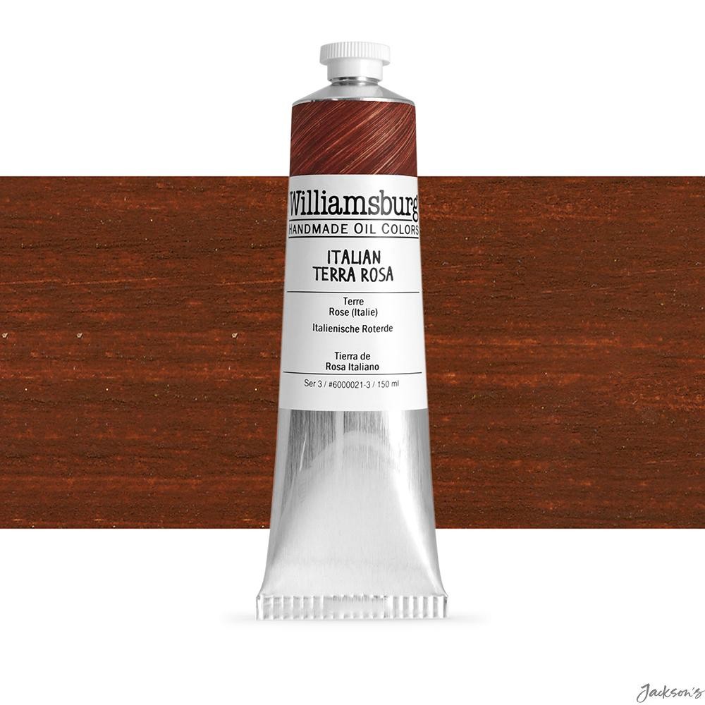 Williamsburg Oil Paint Alkali Refined Linseed Oil 148ml Italian Terra Rosa