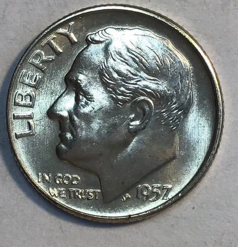 1957 D Roosevelt Dime 10¢ - BU - Choice to Gem Uncirculated  ON SALE