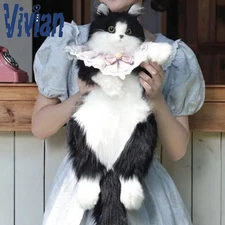 Gift Girls Birthday Realistic Cat Backpack Plush Toy Plush Toy Children's Gift