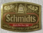 Vintage Schmidt’s Beer Sign Laminated Cardboard Bar Wall Decor 20” Retro