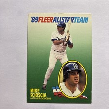 1989 Fleer All-Stars Mike Scioscia Los Angeles Dodgers #9