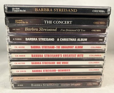 Lot of (9) Different Used (Barbara Streisand)  CD's