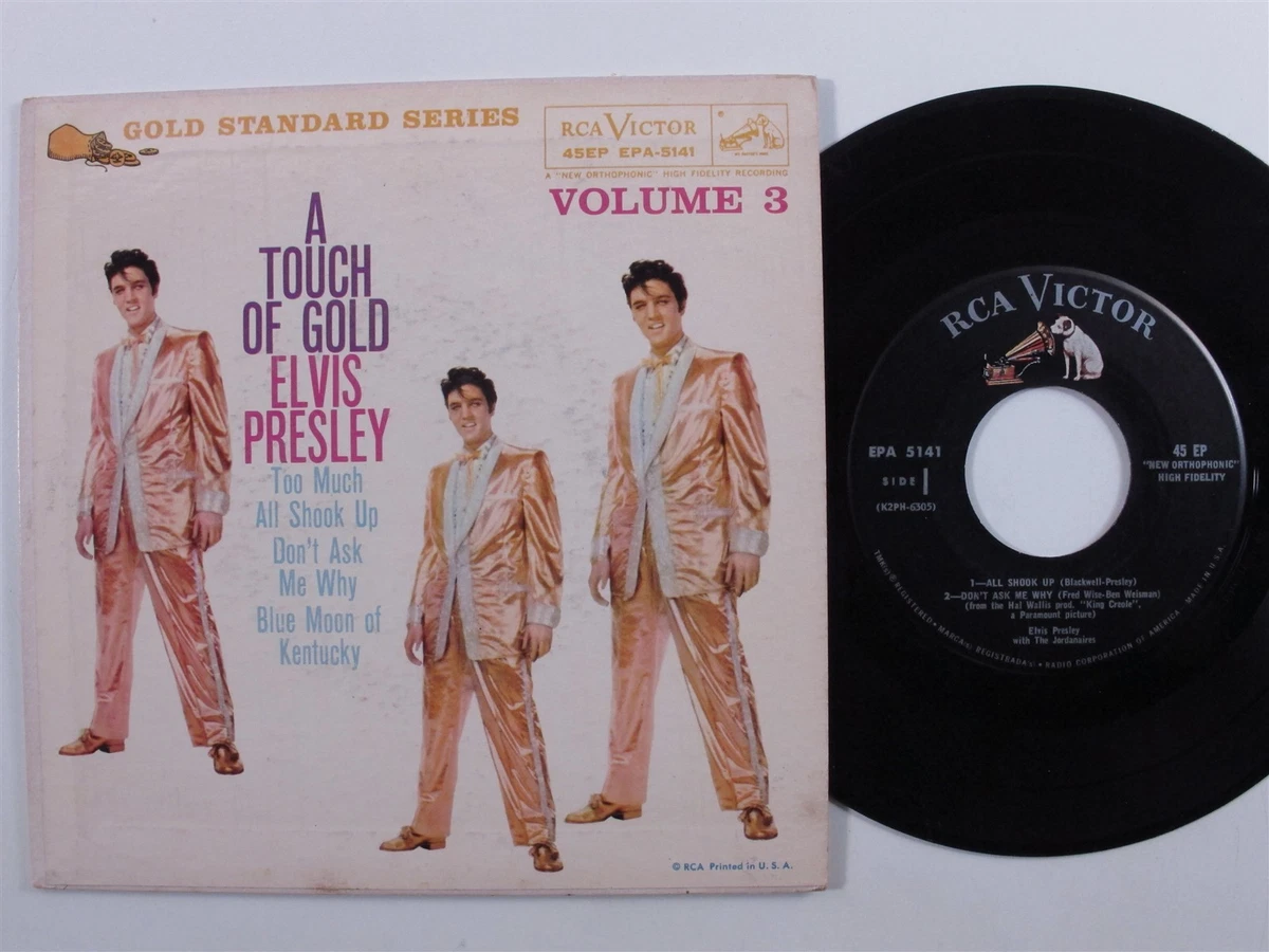 Rock & Roll 45 ELVIS PRESLEY A Touch Of Gold - Vol. 3 RCA VICTOR 4-song ep w
