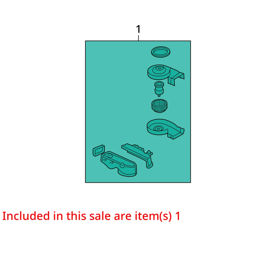 2001-2005 Ford Explorer Sport Trac Heater Rear Ac Blower Motor WV5O7 - Image 2 of 3
