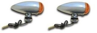 V-Factor 11468 Smooth Chrome Amber Bullet Mini Marker Turn Signals - Custom Use