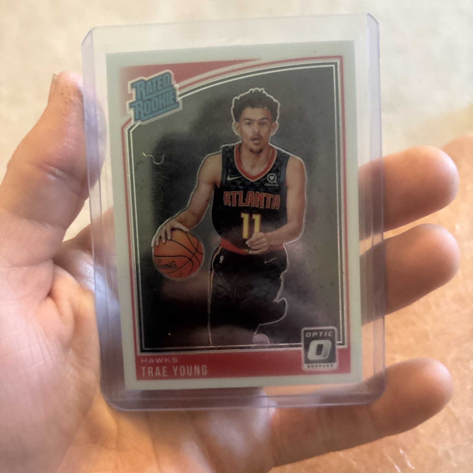 2018-19 Panini Donruss Optic - Rated Rookie Trae Young #198 Choice Prizm (RC)