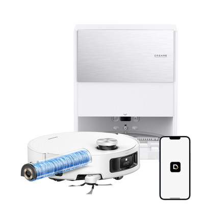 DREAME Aqua10 Roller White Robot Vacuum 30,000Pa Suction 100% Detangling｜NEW