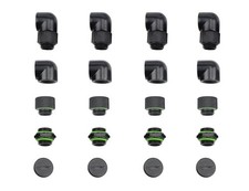 20 PCS Silver Chrome G1/4" Plug Fittings for Computer Water Cooling System B...