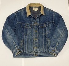 Lee Storm Rider Vintage Blanket Lined Denim Jacket Size XL R Made In USA
