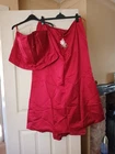 Monsoon Ruby Red Silk Bridesmaid Set Size 22 BNWT's.