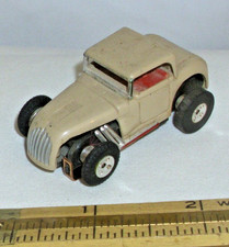 AURORA THUNDERJET 500 T JET HOT ROD HT HO SLOT CAR 1968 IN TAN