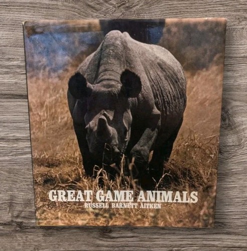 1969 Great Game Animals of the World Safari Hardcover Hunters Aitken African Vtg - Picture 1 of 15