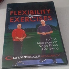 FLEXIBILITY & EXERCISES DVD Moe Norman Single Plane Golf Swing NEW SEALED Arms