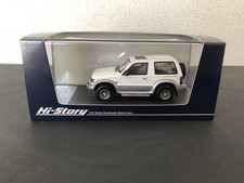 Hi-Story Mitsubishi Pajero XR-II 1991 Metal Top Wide 1/43 Sophia White Gray New