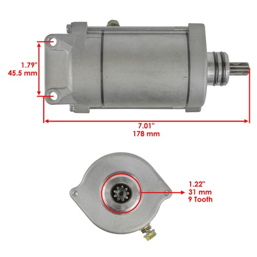Starter & Drive Assembly For Polaris Ranger 4x4 700 (683cc) 2005-2009 - Caltric Replacement
