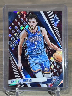 2023-24 Panini Phoenix Chet Holmgren Maroon Ice #/275 Oklahoma City Thunder #82