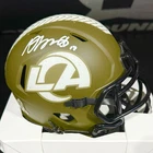 Davante Adams Signed STS Mini Helmet Los Angeles Rams Metabilia Certified