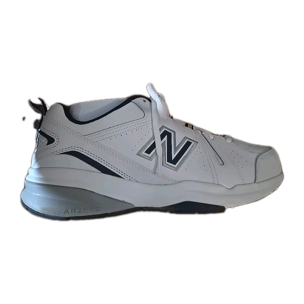 SAOLA New Balance MX608WN5 scarpe da corsa basse in pelle bianca sneakers uomo taglia 10 4E