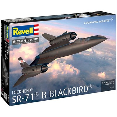 Revell Lockheed SR-71B Blackbird 1:48 Modellbausatz Militärflugzeug 03751