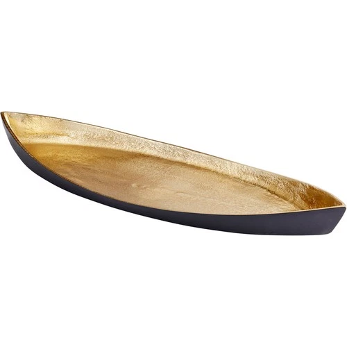 Cyan Design 10619 Alumbrar Matt Black And Gold Tray - Picture 1 of 4