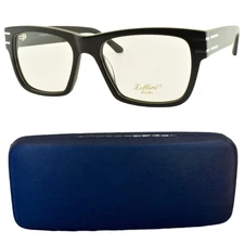 NEW ZELLINI LUNETTES CO1223 C01 55-18-145 Black Rectangle Full Rim Optical Frame