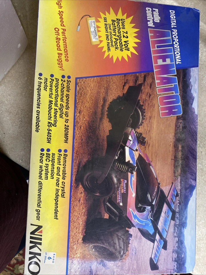 RARE Nikko F10 Alienator UntestedVintage 1/10 Frame Buggy Aero Rhino Thunderbolt - Image 3 of 3