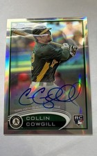 2012 Topps Chrome - Collin Cowgill #178 Rookie Autographs Refractor /499 (AU,...