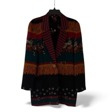 VINTAGE WESTERN Blazer with Cowboy Scenes