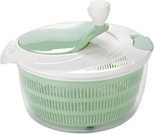 4.2L Salad Spinner, Efficient Lettuce Spinner with Dual Drainage Holes for Quick