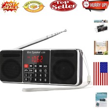 5-in-1 Bluetooth Radio with Sleep Timer, USB AUX - Ideal Gift for Music Lovers