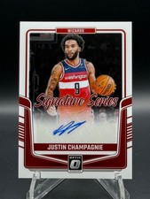 2024-25 Donruss Optic SS-JUS Justin Champagnie Signature Series Auto Wizards