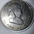1953d Silver Franklin Half Dollar