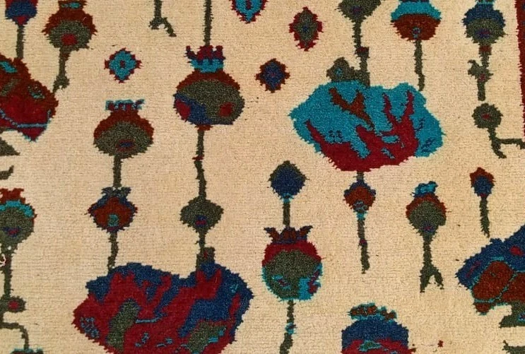 Opium  Handmade Afghan amazing war rug Great Quality Beauiful design Size 80x60c - Image 4 of 4