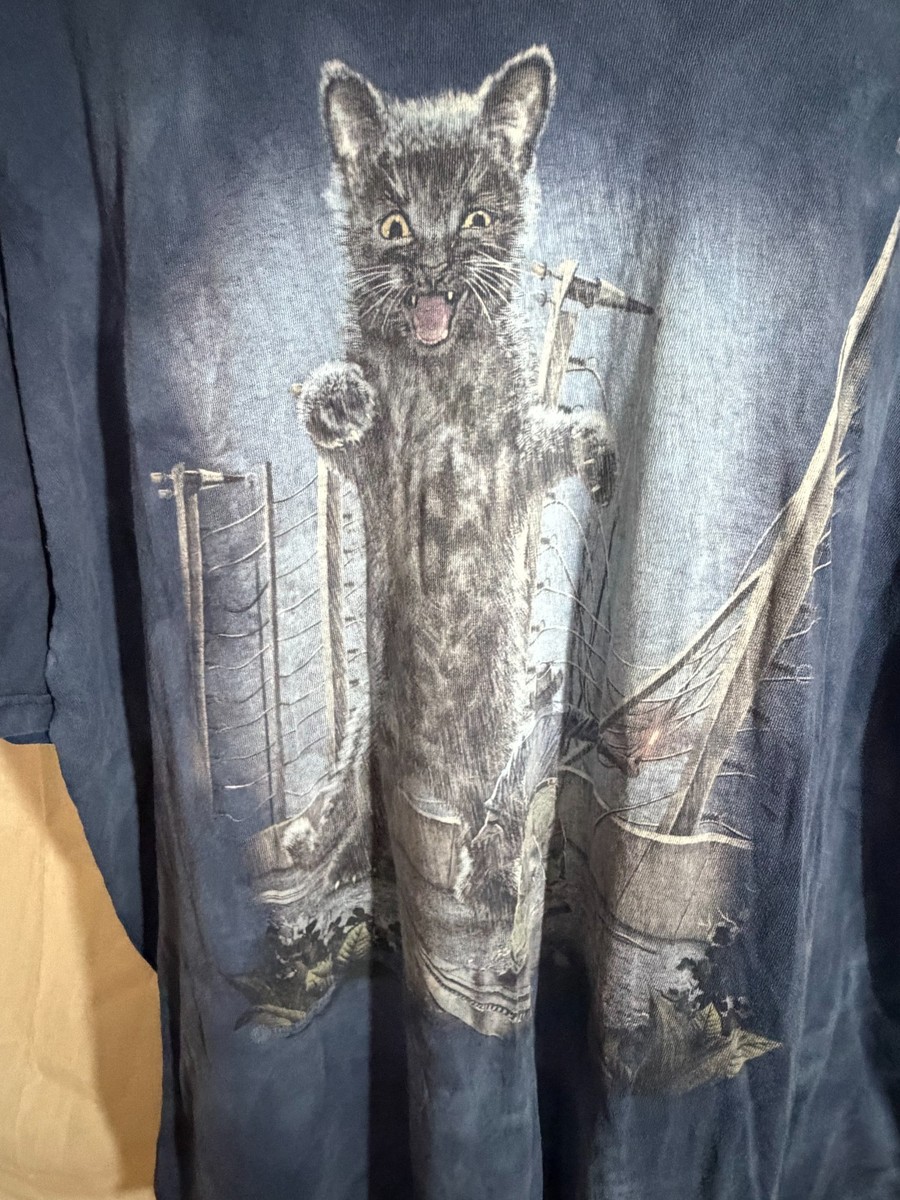 The Mountain Kitten Kong Cat Brooklyn Bridge Tie Dye T Shirt 3XL King Kong View 5