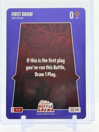 2026 Bo Jackson Battle Arena FIRST DRAW #PL-63 Ken Griffey Play Card, Not Played