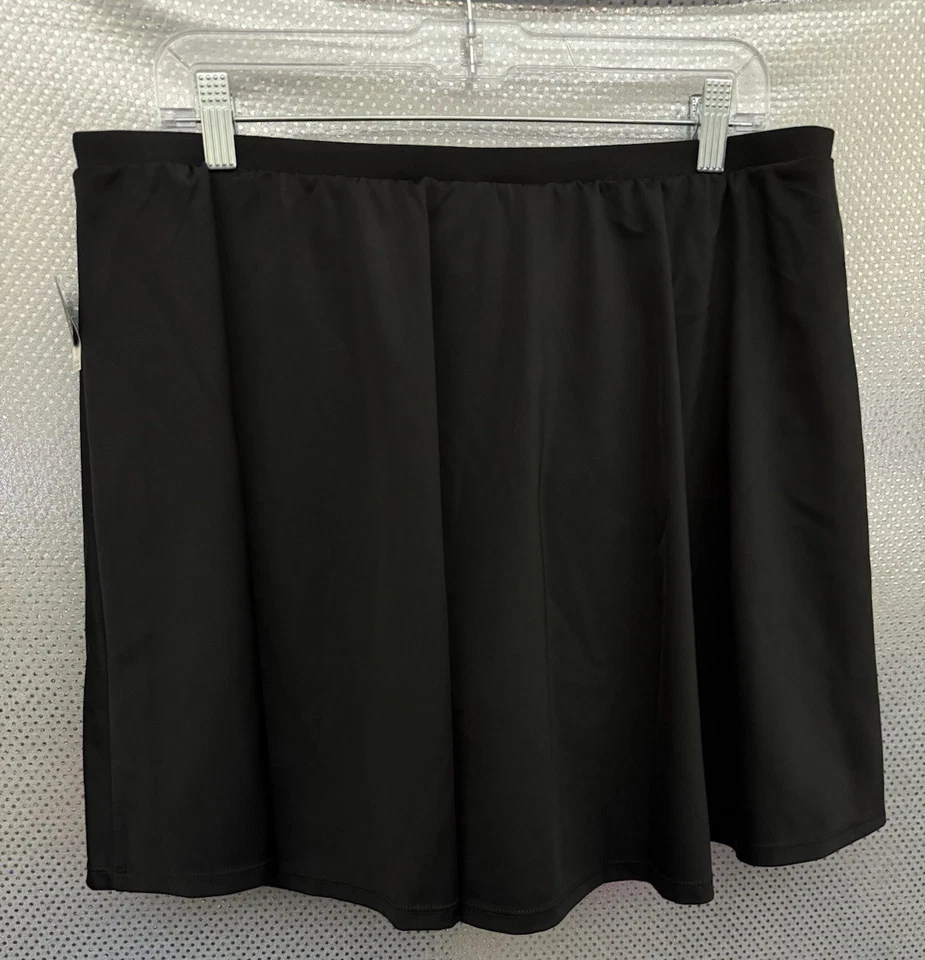Torrid плавать юбка женщин плюс размер 2 X черный плавать юбка w карман шорты с Ярлыками - Изображение 2 из 4