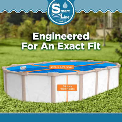 Smartline 21' x 41' x 54'' Oval Overlap 20 Gauge Above Ground Swimming Pool Liner